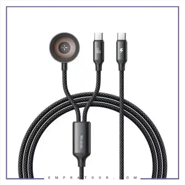 کابل دوسر تایپ سی همراه باشارژر اپل واچ مکدودو CA-2200