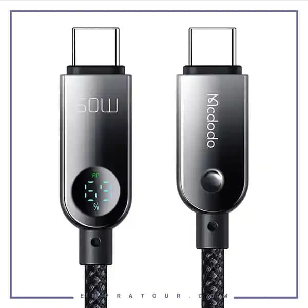 کابل دو سر تایپ سی با نمایشگر شارژ CA-4780 — تصویر ۴