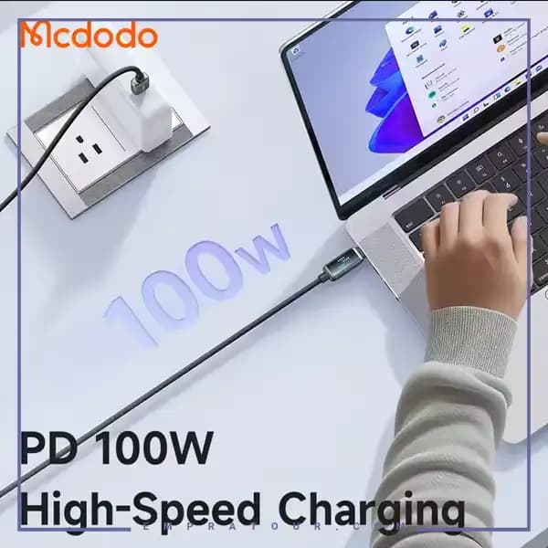 کابل شارژ دو سر تایپ سی 100 وات 1.2 متر مک دودو CA-4250 — تصویر ۴