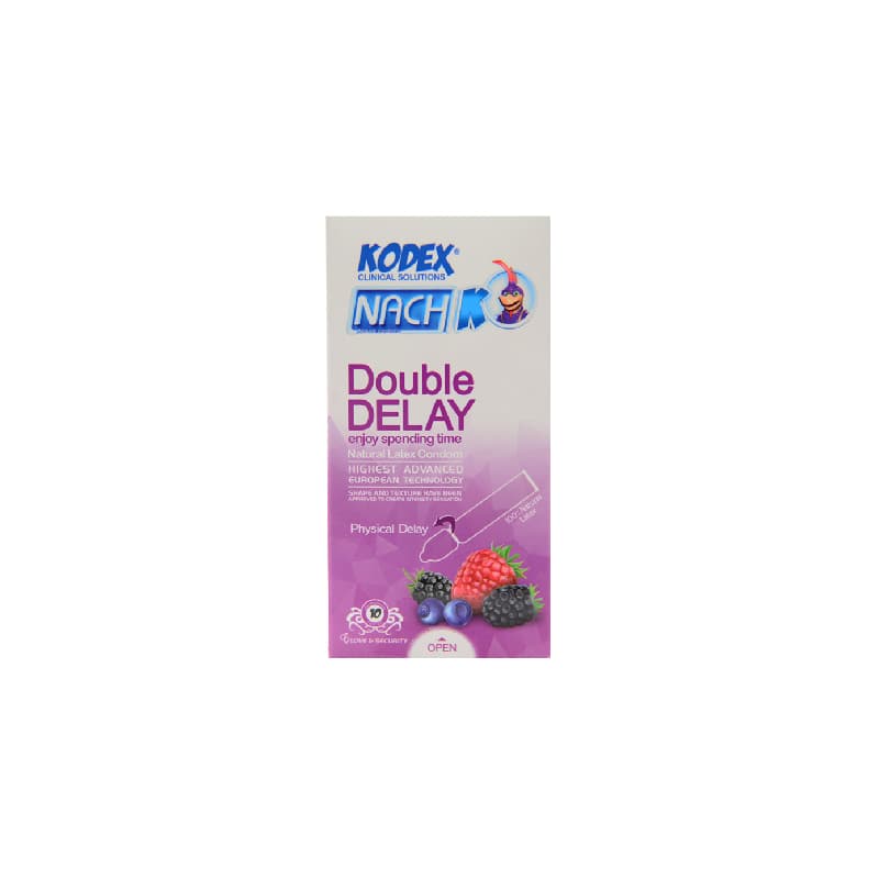 کاندوم ناچ کدکس مدل Double Delay بسته 10 عددی