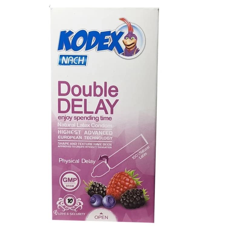 کاندوم ناچ کدکس مدل Double Delay بسته 10 عددی — تصویر ۴