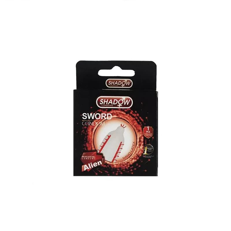 کاندوم فضایی شمشیری شادو Sword بسته 1 عددی — تصویر ۲