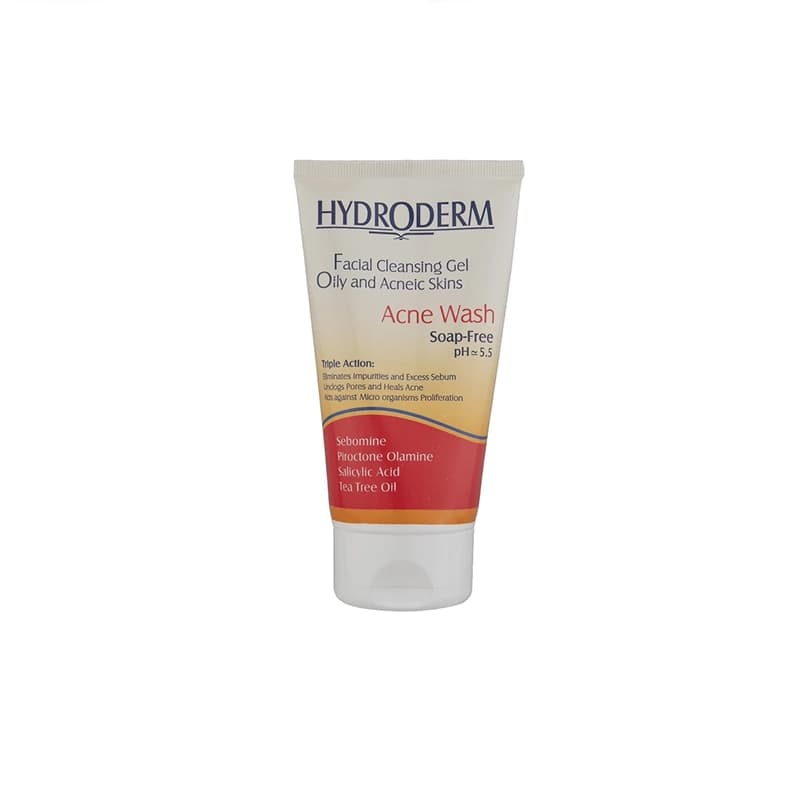 ژل شست‌وشوی صورت هیدرودرم مدل Oily Skin مناسب برای پوست چرب وزن 150 گرم