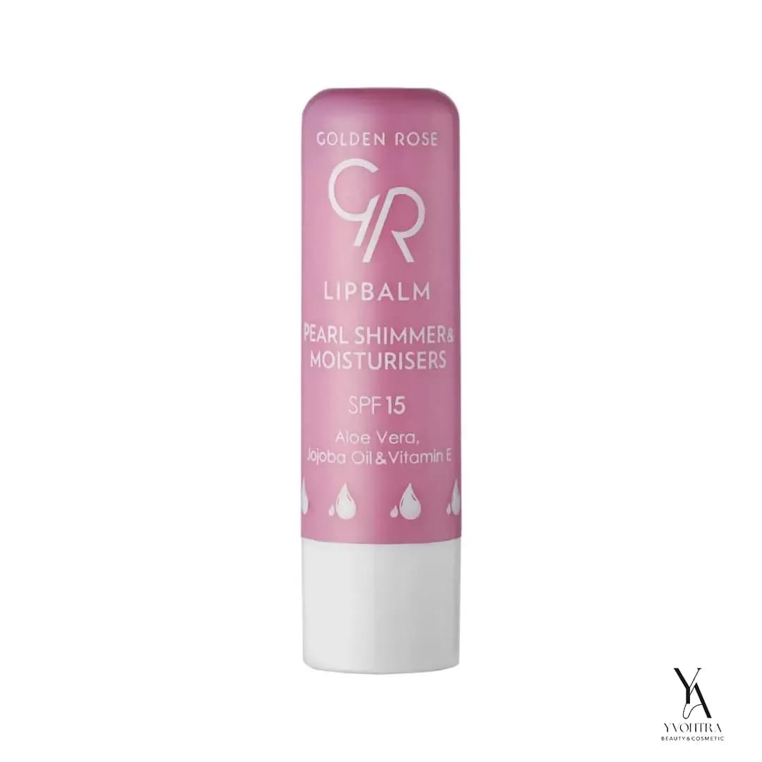 بالم لب براق کننده و مرطوب کننده گلدن GOLDEN ROSE رز با SPF15 — تصویر ۴