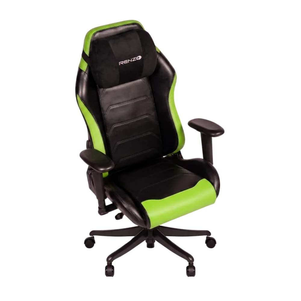 صندلی گیمینگ رنزو RENZO Imperial XL Neon Green — تصویر ۵