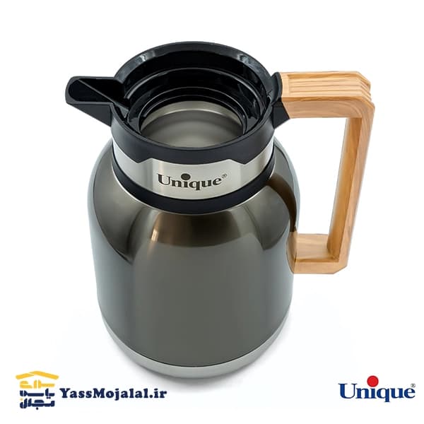 فلاسک یونیک 1.5 لیتر دسته چوبی — تصویر ۳