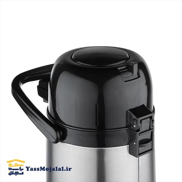فلاسک 2.5 لیتر پمپی استیل شیشه دار یونیک UN-9100 — تصویر ۲