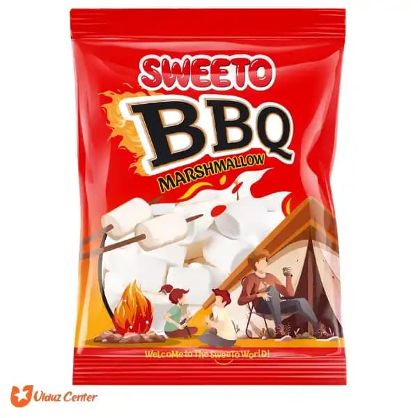 مارشمالو کبابی سوییتو مدل BBQ وزن 250 گرم
