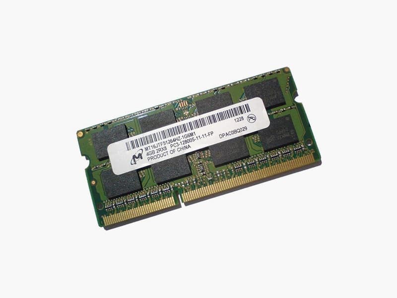 رم لپ تاپ میکرون 4gb pc3L-12800 1600mhz — تصویر ۳