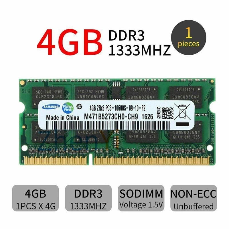 رم لپ تاپ هاینیکس مدل DDR3 10600s MHz ظرفیت 2 گیگابایت — تصویر ۱۰