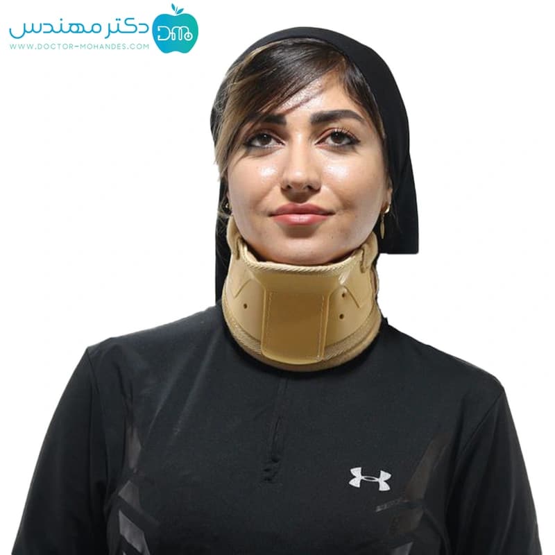 گردن بند طبی سخت چانه دار پاک سمن کد039