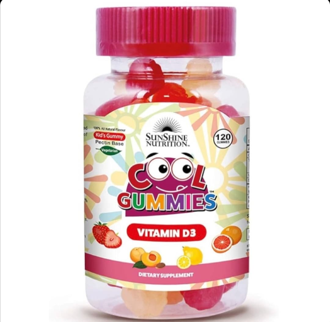 پاستیل ویتامین دی ۳ سانشاین نوتریشن ۶۰ عددیSunshine Nutrition Vitamin D3 Gummies(اورجینال)