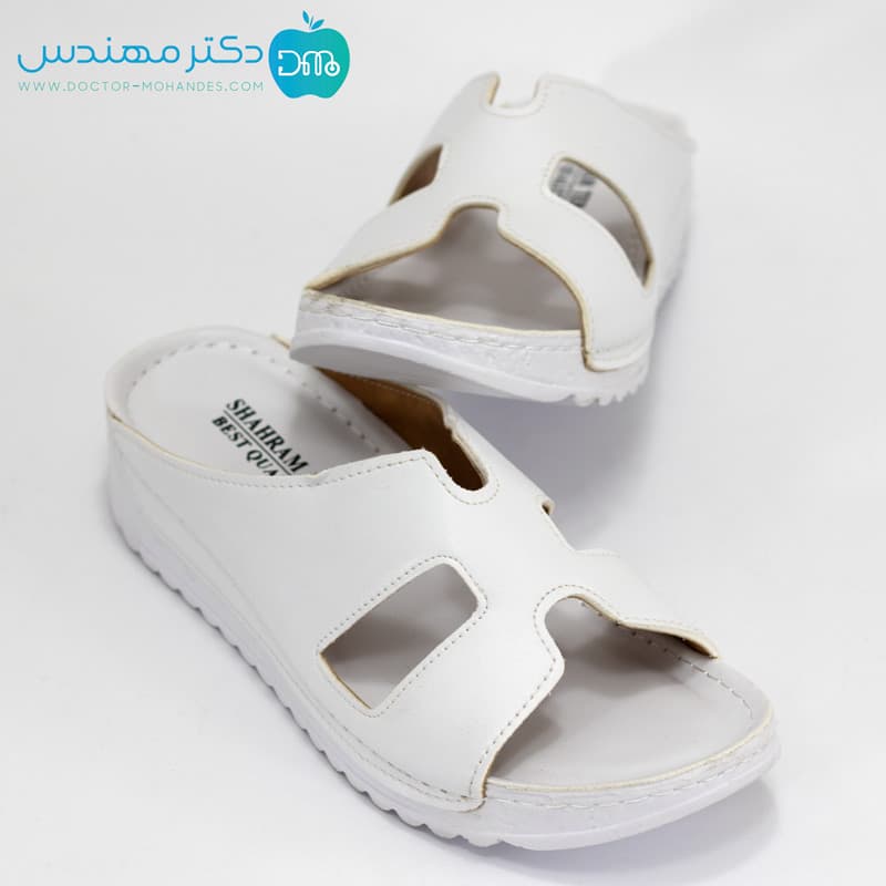 صندل طبی زنانه مدل 1021 رنگ سفید