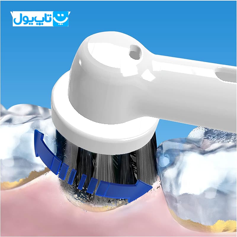 مسواک برقی اورال-بی Oral-B مدل Vitality دارای برس زغال فعال Charcoal Infused Bristles — تصویر ۳