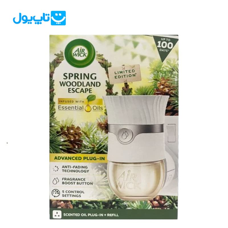 دستگاه خوشبوکننده هوای برقی ایر ویک Air Wick رایحه جنگل سرسبز بهاری