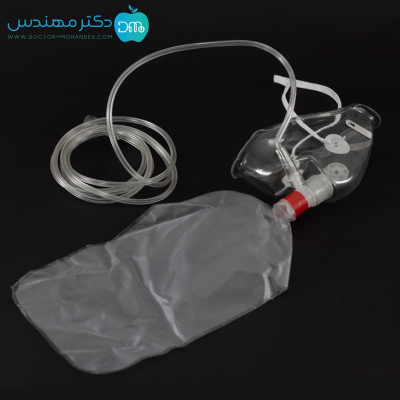 ماسک اکسیژن بگدار یکطرفه بزرگسال