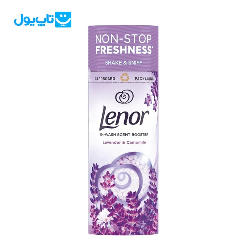دانه های خوشبوکننده لباس لنور Lenor رایحه اسطوخودوس و بابونه وزن 176 گرم