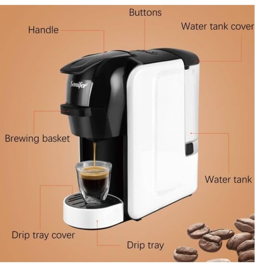 اسپرسو ساز کپسولی سونیفر Sonifer SF-3539 3 in 1 Espresso Maker(اورجینال) — تصویر ۴