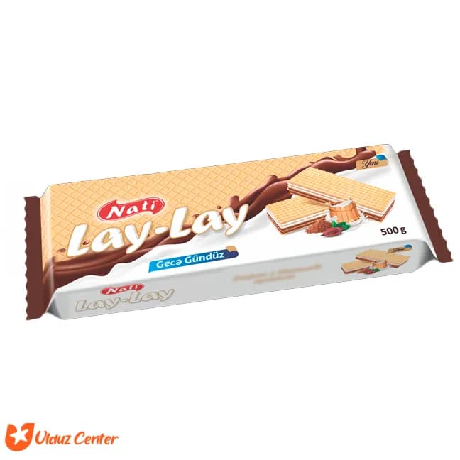 ویفر ناتی لای لای با کارامل شیر و کاکائو وزن 500 گرم