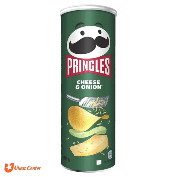 چیپس پرینگلز با طعم پنیر و پیاز 165 گرم
