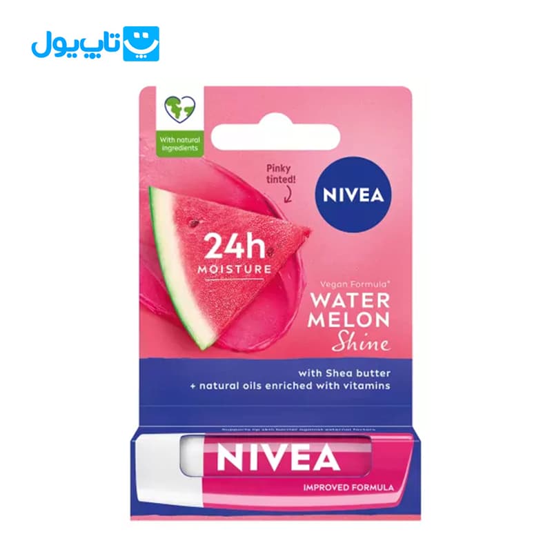 بالم لب رنگی نیوآ Nivea مدل Pinky Tinted با رایحه هندوانه حجم 4.8 گرم