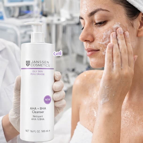 پاک کننده پوست چرب AHA+BHA یانسن 500میل — تصویر ۳