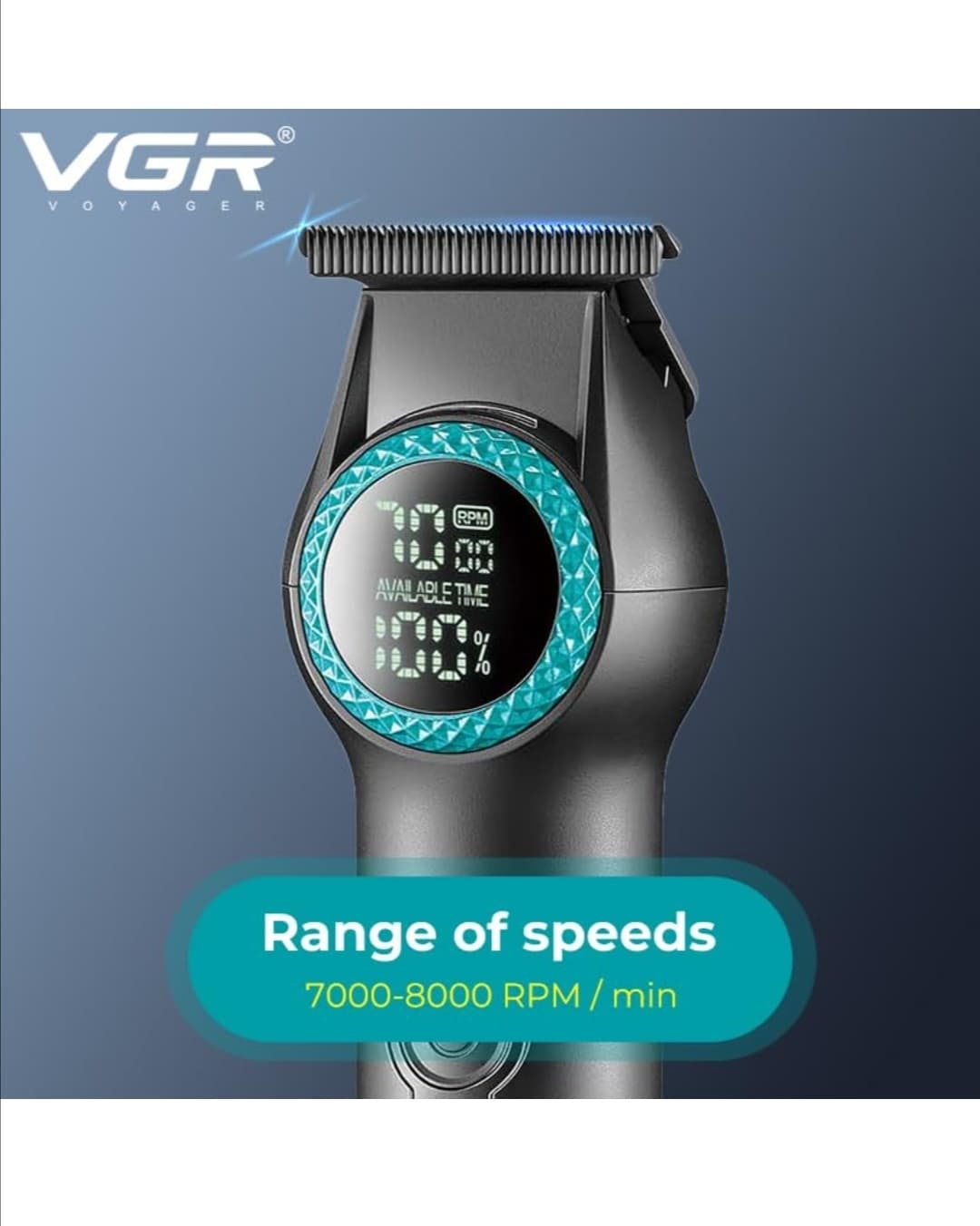 **ماشین اصلاح حرفه‌ای VGR V‑990 | جام کوزارکس jamcosrx** — تصویر ۴