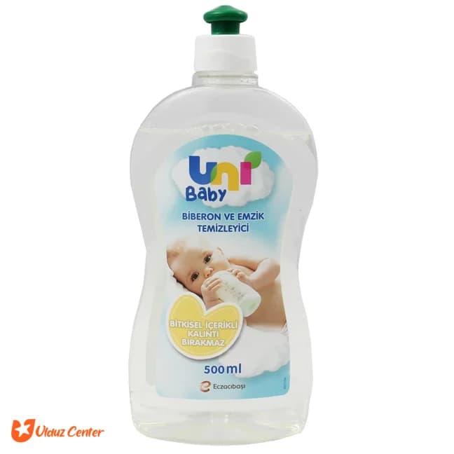 مایع شوینده و ضدعفونی کننده شیشه شیر و پستانک کودک یونی بیبی 500 میل — تصویر ۲