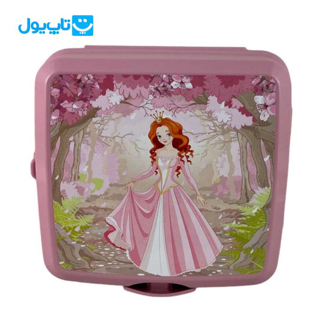 ظرف غذای کودک هوبی لایف Hobby Life طرح پرنسس مدل لانچ باکس 4 تکه 1.4 لیتر