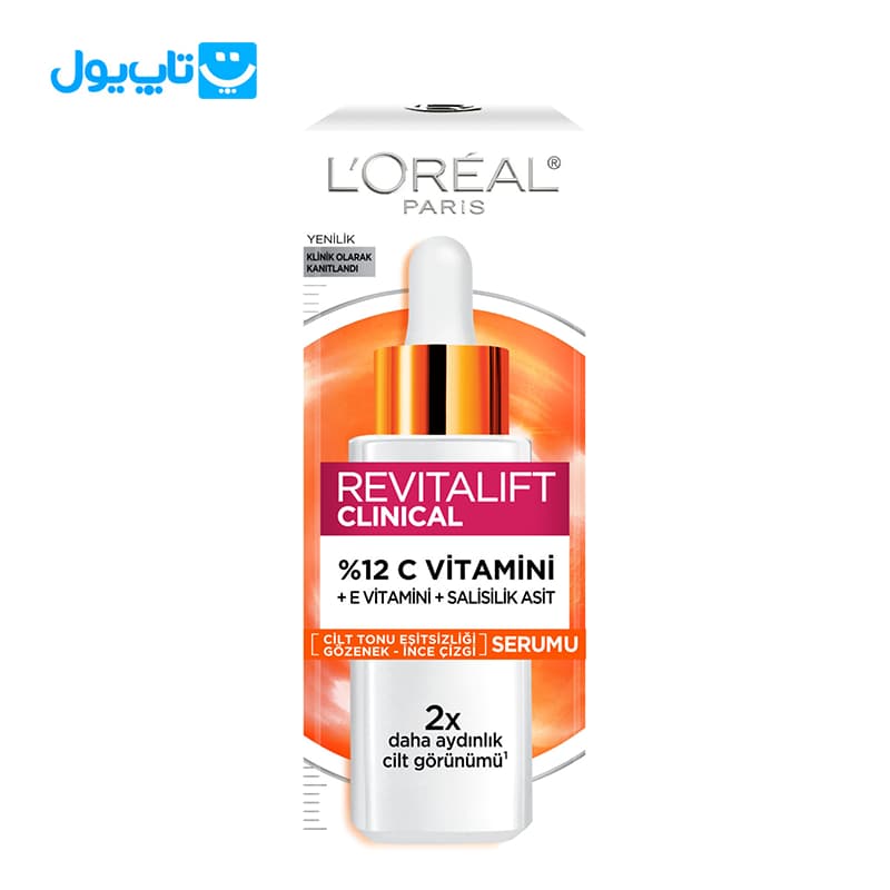 سرم ویتامین سی 12 درصد لورآل L’Oréal مدل رویتالیفت کلینیکال حجم 30 میلی‌لیتر