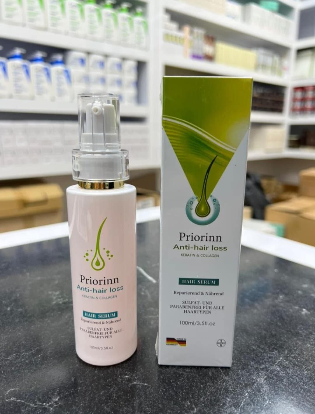 سرم موی Priorinn Anti-hair loss (ضد ریزش مو) حاوی کراتین و کلاژن 800 میل