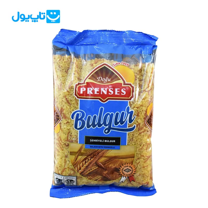 بلغور پلویی پرنسس Prenses ترکیه مدل دانه درشت رشته دار بسته 1 کیلویی — تصویر ۲