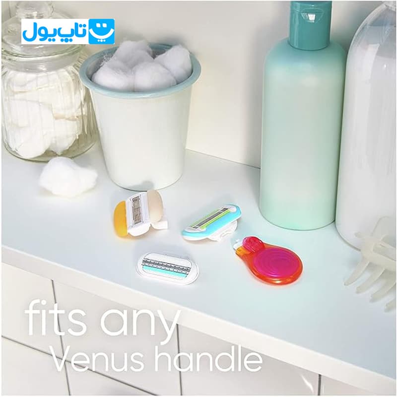 خودتراش زنانه ژیلت Gillette مدل Venus Snap پنج تیغه با قاب مسافرتی — تصویر ۴