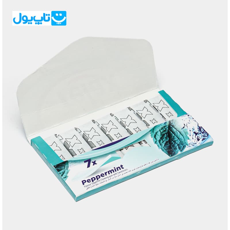 آدامس ریلکس Relax با طعم نعنا فلفلی بسته 7 عددی — تصویر ۳