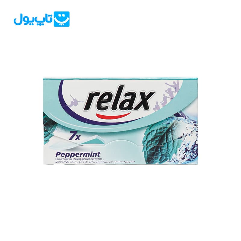 آدامس ریلکس Relax با طعم نعنا فلفلی بسته 7 عددی