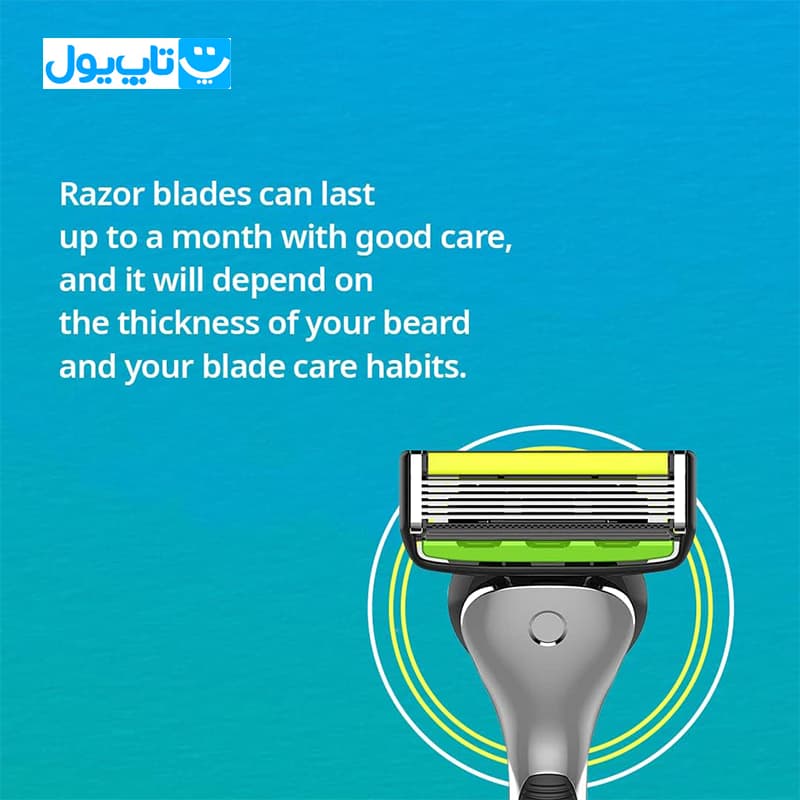یدک خودتراش مردانه دورکو Dorco مدل Pace 6 Pro شش تیغه حاوی ویتامین E و آلوئهورا بسته 4 عددی — تصویر ۷