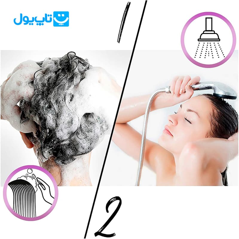 شامپو پنتن Pantene مدل Ipeksi Parlaklik درخشان‌کننده ابریشمی مناسب موهای خشک و آسیب‌دیده حجم 400 میلی‌لیتر — تصویر ۶