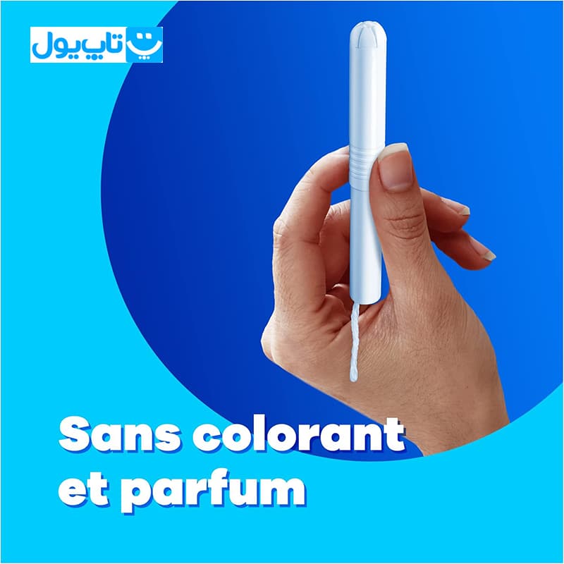تامپون تامپکس Tampax مدل Regular دو قطره با قدرت جذب بالا بسته 20 عددی — تصویر ۳