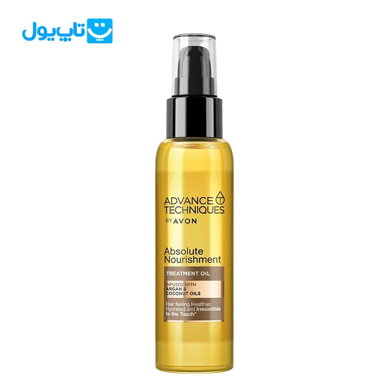 روغن تقویتی مو آون Avon حاوی آرگان و نارگیل مدل Advanced Techniques حجم 100 میلی‌لیتر