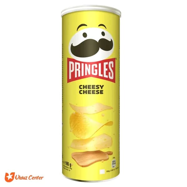 چیپس پرینگلز با طعم پنیر مدل Cheesy Cheese وزن 165 گرم — تصویر ۲