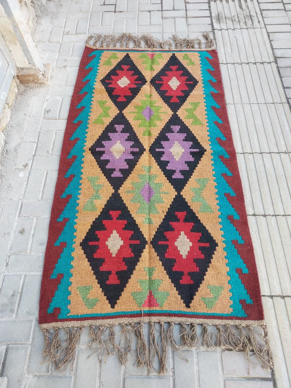 گلیم دستبافت بزرگ کد 810