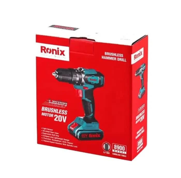 پیچ گوشتی شارژی ۲۰ ولت رونیکس مدل 8900 — تصویر ۹