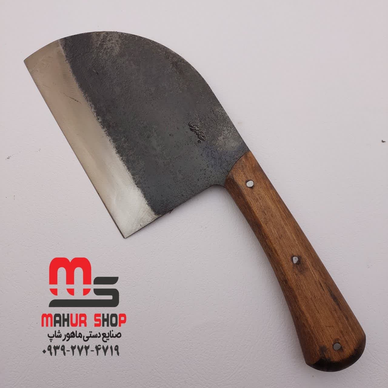 ساطور زنجان استاد جعفری دو مدل منحنی و ربع دایره — تصویر ۵