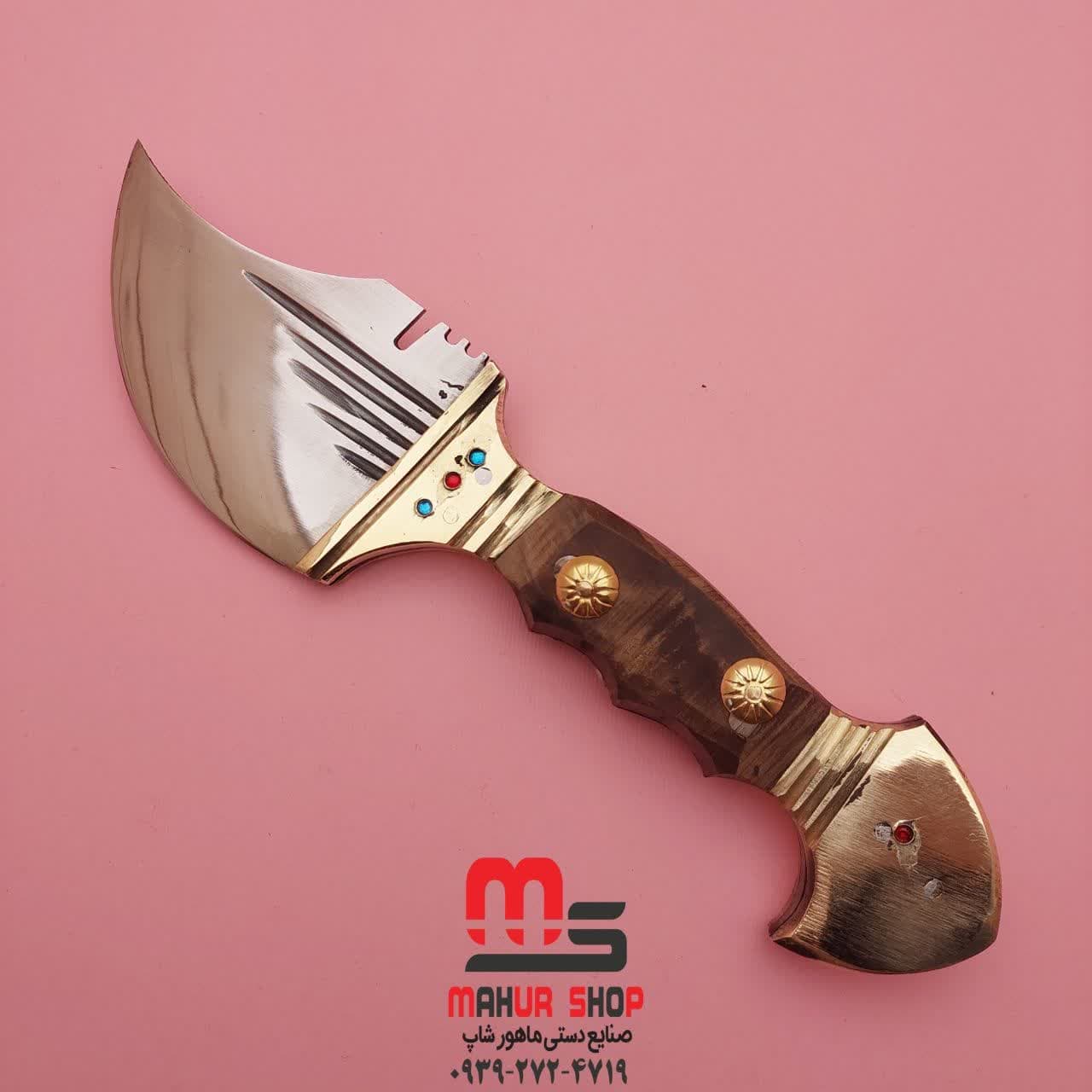 تیزی خنجری نگین دار | زنجان اصل تیغه فولاد فنر