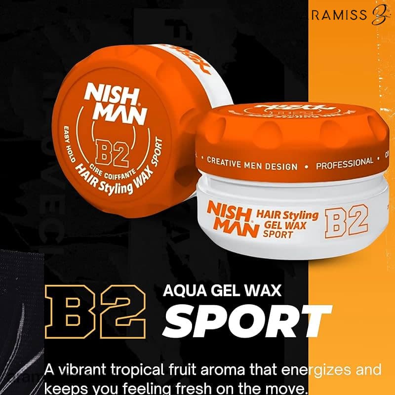 ژل واکس مو نیشمن NISHMAN GEL WAX SPORT B2 — تصویر ۳