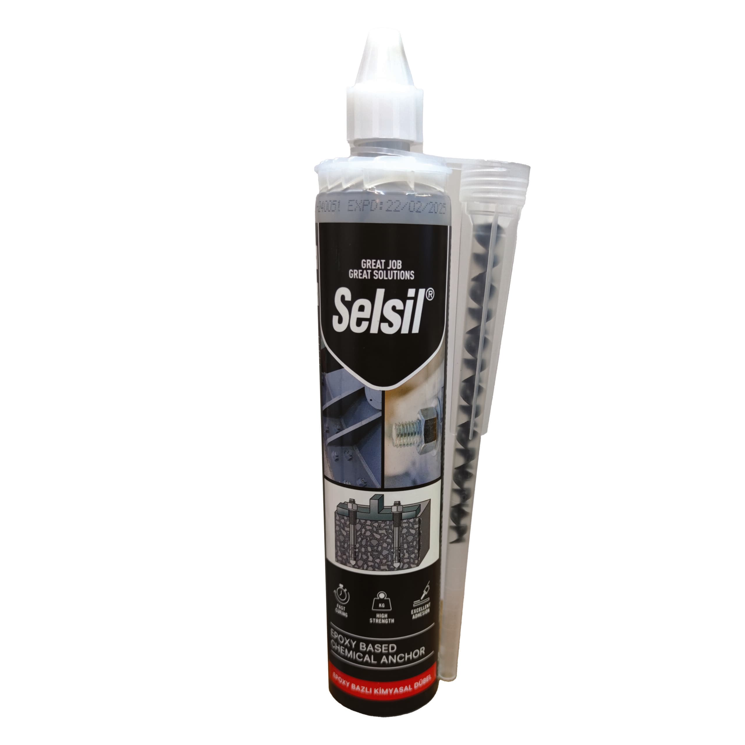 چسب کاشت میلگرد (بولت) سلسیل selsil anchor bolt