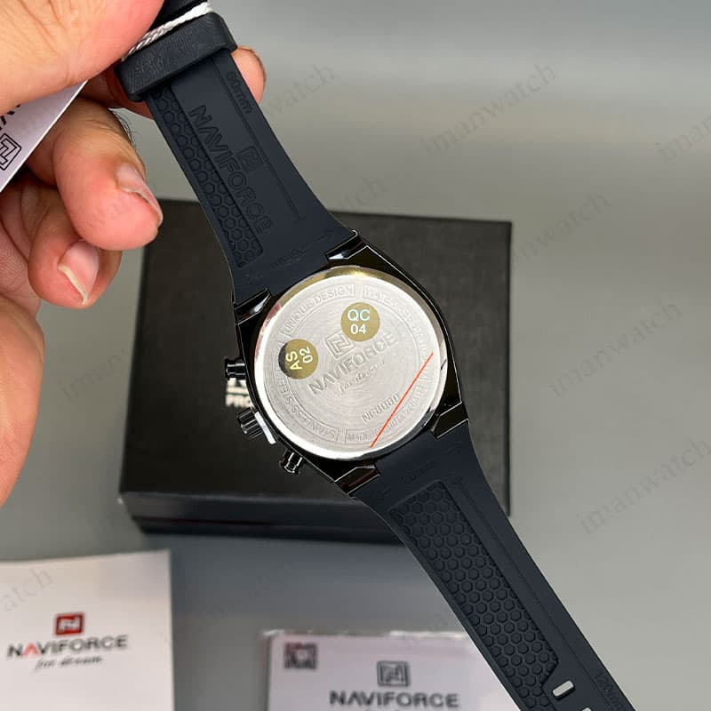 ساعت مچی مردانه نیوی فورس مشکی NaviForce NF 8080 — تصویر ۴
