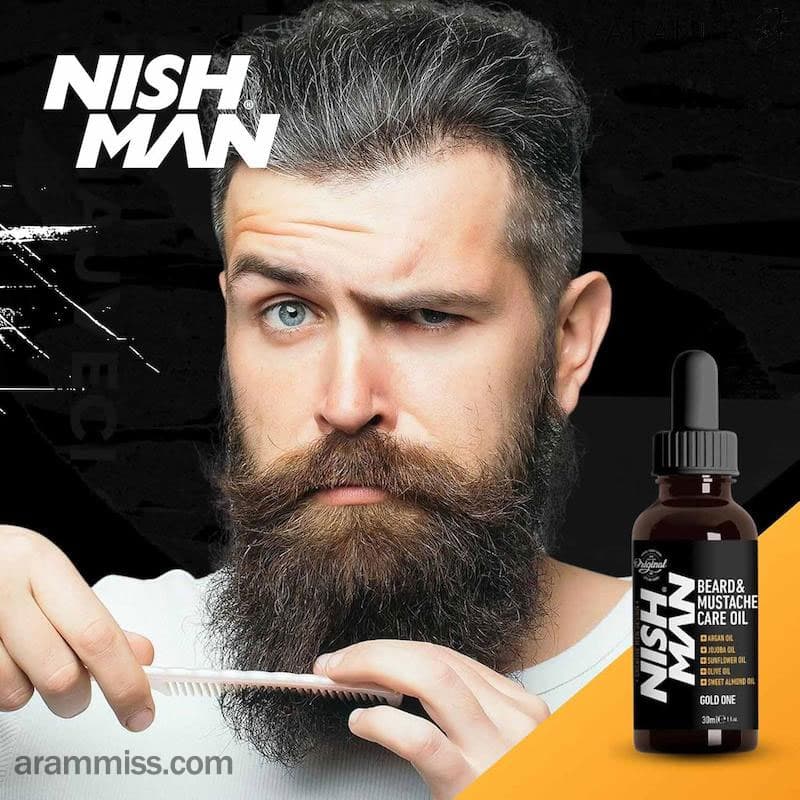روغن ریش و سبیل نیشمن Gold One — تصویر ۵