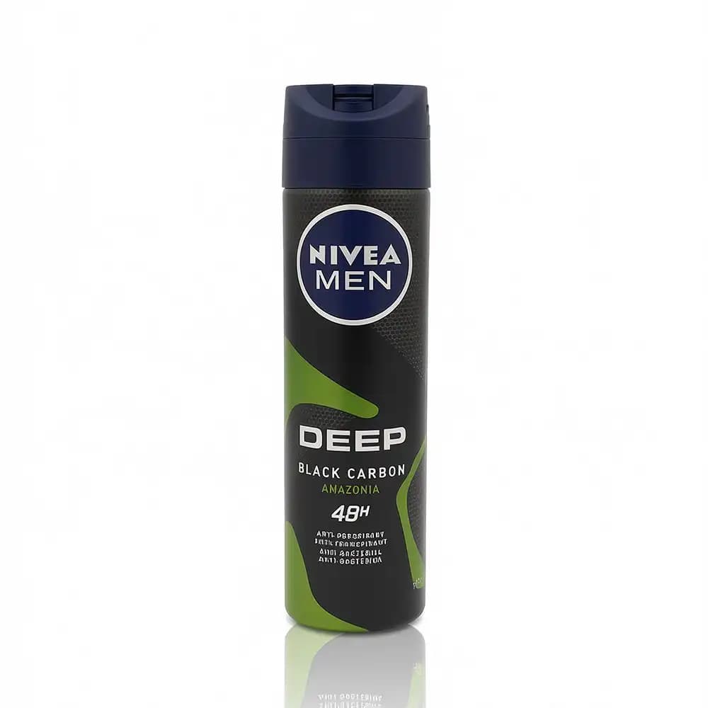 اسپری ضد تعریق مردانه نیوآ مدل DEEP BLACK CARBON AMAZONIA حجم ۱۵۰ میلی‌لیتر