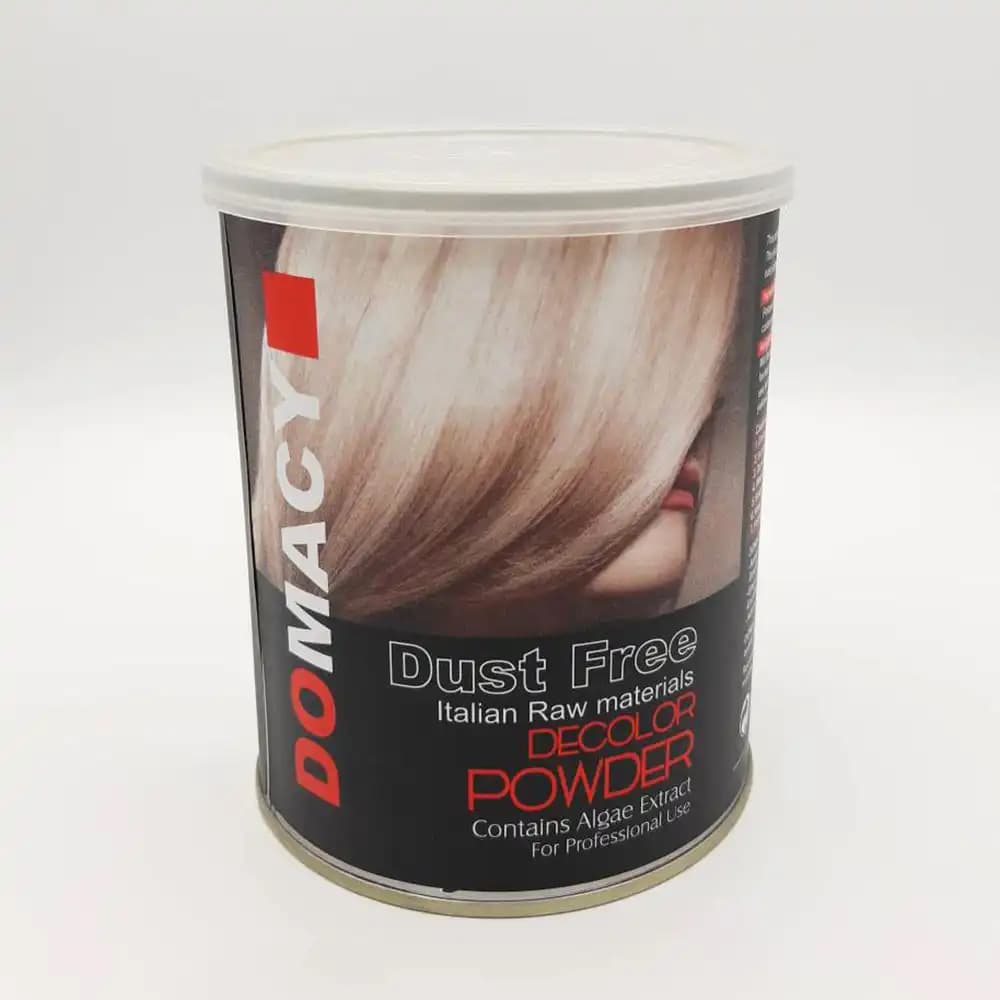 پودر دکلره بنفش دوماسی (Domacy) مدل Dust Free وزن 4۰۰ گرمی